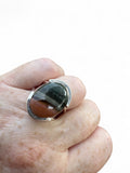 Polychrome Jasper Solid 925 Sterling Silver Ring 8
