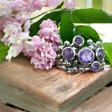 Amethyst Solid 925 Sterling Silver Ring 8