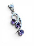 Amethyst Solid 925 Sterling Silver Pendant