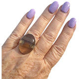 Fluorite Solid 925 Sterling Silver Ring 7.5