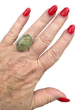 Prehnite Solid 925 Sterling Silver Ring 7