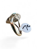 Sonoran Gold Turquoise Solid 925 Sterling Silver Ring 7.5
