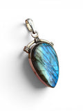 Labradorite Solid 925 Sterling Silver Pendant