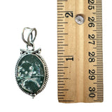 Ancient Roman Glass Solid 925 Sterling Silver Pendant