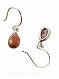 Sunstone Solid 925 Sterling Silver Earrings