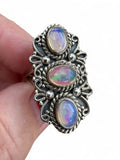 Ethiopian Opal Solid 925 Sterling Silver Ring 5