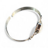 Rainbow Moonstone Solid 925 Sterling Silver Cuff Bracelet