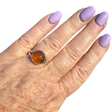 Padparadscha Sapphire Solid 925 Sterling Silver 7
