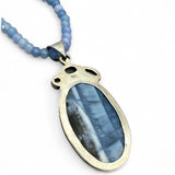 Owyhee Opal Solid 925 Sterling Silver Pendant Necklace