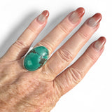 Tibetan Turquoise Solid 925 Sterling Silver Ring 7