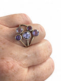 Amethyst Solid 925 Sterling Silver Ring 8.5