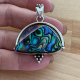 Abalone Solid Sterling Silver Pendant