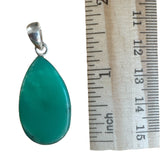 Chrysoprase Solid 925 Sterling Silver Pendant