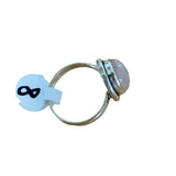 Rose Quartz Solid 925 Sterling Silver Ring 8