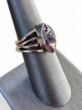 Amethyst Solid 925 Sterling Silver Ring 6.5