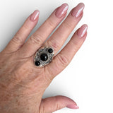 Black Onyx Solid 925 Sterling Silver Ring 10.5