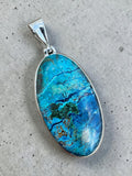 Shattuckite Solid 925 Sterling Silver Pendant