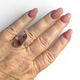 RARE Trapiche Amethyst Solid 925 Sterling Silver Ring 7.5