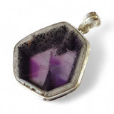 Trapiche Amethyst Solid 925 Sterling Silver Pendant