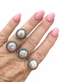 Pearl Solid 925 Sterling Silver Ring 6