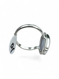 Blue Lace Agate Solid 925 Sterling Silver Ring 10