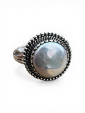 Pearl Solid 925 Sterling Silver Ring 10