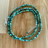 African Turquoise 4 mm Beaded Necklace