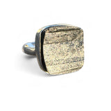 Raw Black Tourmaline Solid 925 Sterling Silver Ring 6.5