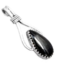 Crown of Psilomelane Solid 925 Sterling Silver Pendant