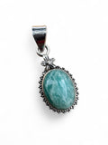 Amazonite Solid 925 Sterling Silver Pendant