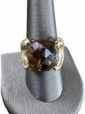 Smoky Topaz Solid 925 Sterling Silver Ring 9