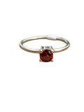 Garnet Solid 925 Sterling Silver Stack Ring