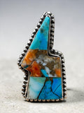 Lightning Bolt Kingman Trifecta Solid 925 Sterling Silver Ring 9