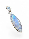 Rainbow Moonstone Solid 925 Sterling Silver Pendant