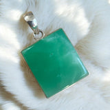Chrysoprase Solid 925 Sterling Silver Pendant