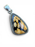 Peanut Jasper Solid 925 Sterling Silver Pendant