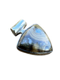 Schalenblend Sphalerite, Wurtzite Pyrite & Galena Solid 925 Sterling Silver Pendant