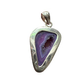 Purple Solar Quartz Solid 925 Sterling Silver Pendant