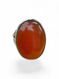 Carnelian Solid 925 Sterling Silver Ring 6