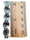 Prasiolite Green Amethyst Solid 925 Sterling Silver Bracelet 7 inch