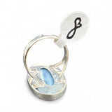 Owyhee Opal Solid 925 Sterling Silver Ring 8