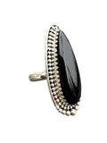 Black Onyx Solid 925 Sterling Silver Ring 11