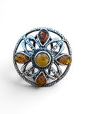 Baltic Amber Solid 925 Sterling Silver Ring 8