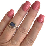Blue Sapphire Solid 925 Sterling Silver Ring 5.5
