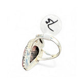 Rhodonite Solid 925 Sterling Silver Ring 7.5