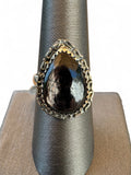 Hypersthene Solid 925 Sterling Silver Ring 8