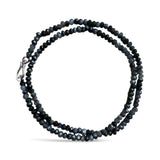 Gray Labradorite 4 mm Beaded Necklace