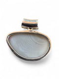 Coconut Druzy Solid 925 Sterling Silver Pendant