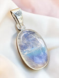 Rainbow Moonstone Solid 925 Sterling Silver Pendant