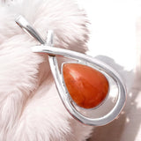 Orange Aventurine Solid 925 Sterling Silver Pendant